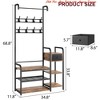 Hall Tree with Drawer, Entryway Shoe Rack and Storage Bench, Multifunctional Shoe Rack for Entryway and Hallway - 2 of 4