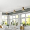 Hudson and Canal 8" Semi Flush Mount with Metal Shade - 3 of 4