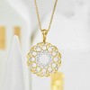 Ross-Simons 0.50 ct. t.w. Diamond Heart Circle Pendant Necklace in 18kt Gold Over Sterling Size 20 - 3 of 4