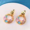 Women's The Amari Drop Earrings - Blush Pink:Sky Blue - 2 of 4