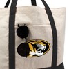 University of Missouri Mizzou Tigers Primary Logo Canvas Tote Bag With External Pocket, Reusable Shoulder Bag for Shopping, School, Beach - 2 of 4