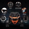 12V Licensed Can-Am Kids Ride On UTV, Electric Off-Road Car w/Remote, LED Lights, Music, Safety Belt, Open Doors - 2 of 4