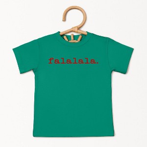 The Juniper Shop Fa La La Puff Print Toddler Short Sleeve Tee - 1 of 3