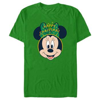 Men's Minnie Mouse Happy Christmas Headband T-Shirt