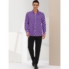 Lars Amadeus Men's Polka Dots Long Sleeves Dress Button Down Shirt - 3 of 4