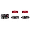 Hape: Steam-Era Freight Train - Red & Black - 3pc Wooden Locomotive Toy,Ages 3+ - 3 of 4