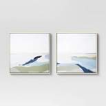 (Set of 2) 24" x 24" Perfect Land Framed Printed Canvas - Project 62™