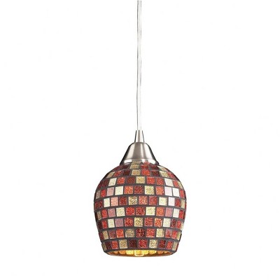 Elk Home Fusion 1 - Light Pendant in  Satin Nickel