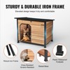 Munora Waterproof Insulated Outdoor Dog House - 43.3"x29.4"x33.4" Elevated Wood Frame Shelter for Medium/Large Dogs - 3 of 4