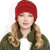Anna-Kaci Women's Satin-Lined Knit Beanie for Hair Protection and Moisture Retention in a Cozy Slouch Design - 2 of 4