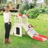 Safstar 6 in 1 Climber Slide Playset w/Basketball Hoop, Ring Toss, Indoor Outdoor Freestanding Kids Slide for Kids Age 3-8 - 3 of 4