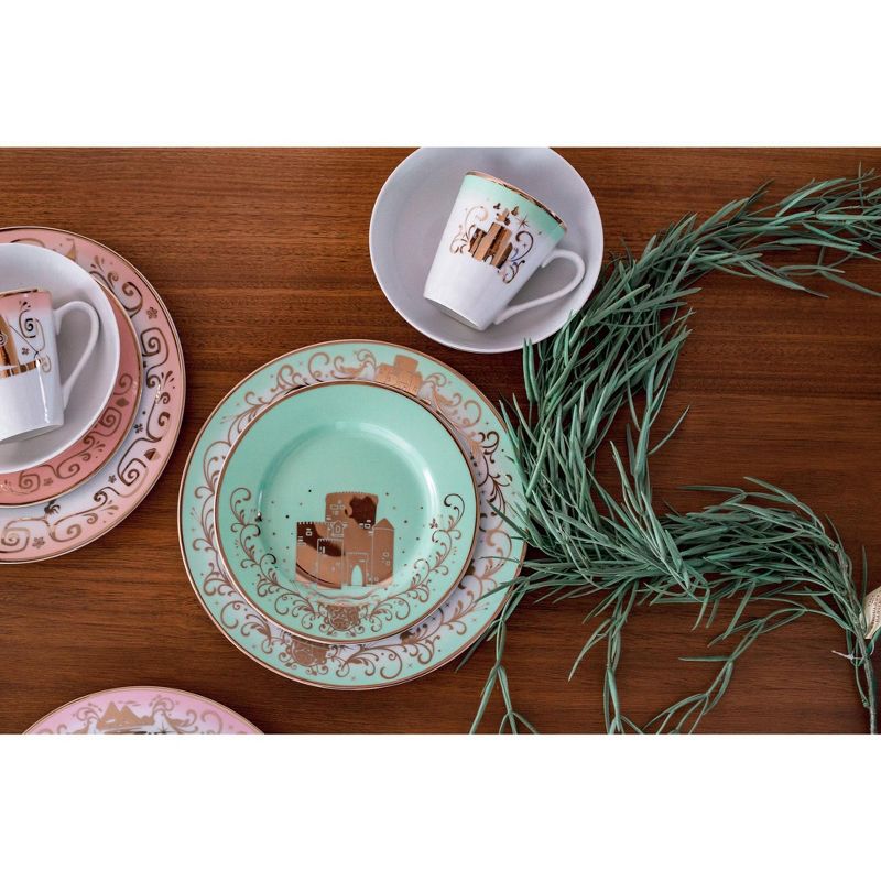 Disney Princess 16-Piece Ceramic Dinnerware Set Collection 3 | Plates, Bowls & Mugs, 3 of 7