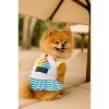 Parisian Pet 'Boat Dress' for Dogs and Cats, Designer Dog Dress, Tropical Apparel, Yellow Blue Red White - 2 of 4