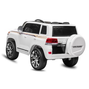 2 Seater Ride On Car for Kids, 12V Licensed Toyota Land Cruiser Car, Battery Electric Car w/Spring Suspension, LED Lights, Music Player, Gift for 3-8 - 1 of 4