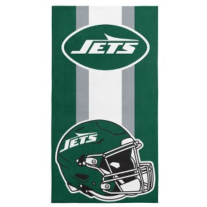 New York Jets NFL Zone Read Beach Towel 30 x 60 inches - 1 of 4