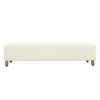 Modern Comfortable Ottoman Bench,Boucle Upholstered Without Storage,Multifunctional Shoe Bench,Foot Rest Bench,Bedroom Bench-Cuddlewood - image 4 of 4