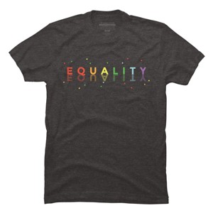 Adult Design By Humans Equality Reflection Pride Awareness By RandomDudeArt T-Shirt - 1 of 2
