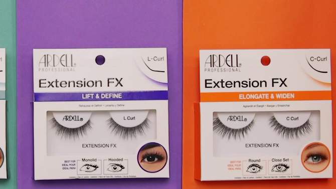 Ardell False Eyelash Extension FX B-Curl - 1pr, 5 of 9, play video