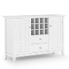 NicBex Modern 2-Doors Sideboard,Kitchen Storage Cabinets with 2 Drawers and 2 Side Doors for Kitchen and Dining Room - 2 of 4