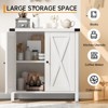 Jojoka Buffet Sideboard with 2 Doors and Adjustable Shelf, Storage Cabinet for Dining Room, Living Room, and Kitchen Furniture - 4 of 4