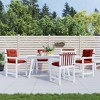 vidaXL Lowback Chair Cushions 4 pcs Melange Red 39.4"x19.7"x2.8" Fabric - 4 of 4