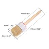 Unique Bargains Bristle Wall Treatment Tool Round Paint Brush with Wood Handle - 2 of 4
