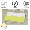 Evideco French Home Goods Bath Mat Bi-Color Microfiber for Bathroom - 30" L x 18" W - Soft and Absorbent - 3 of 4
