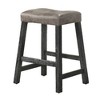 Sapphtopaz Rustic Bar Stools Set of 2 with Nailhead Trim Upholstered Dining Chairs with Wood Legs Counter Stools for Kitchen Island - 3 of 4