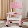 Kids Chair-2 Pack, Plastic Toddler Chair for Boys & Girls Ages 2-6, Max Load 180LB, 3-Level Height Adjustable Toddler Chair, for Home, Daycare - 2 of 4