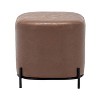 17" Modern Square Ottoman with Metal Base - WOVENBYRD - 4 of 4
