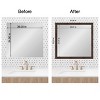 Amanti Art Mirror Makeover Bathroom Mirror Frame Border Kit - Fully Assembled Peel and Stick Frame - Mirror NOT Included - Wildwood Brown Narrow Trim - 4 of 4