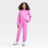 Girls' French Terry Jogger Pants - Cat & Jack™ - 3 of 3