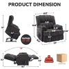 Dual Motor Power Lift Massage Recliner Chair with Heat,Chenille Upholstered Recliner,Heavy Duty Recliner for Elderly Living Room-Coolbibila - 4 of 4