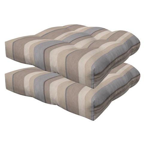 Hastings Home Chair Cushions Taupe Solid Chair Cushion in the