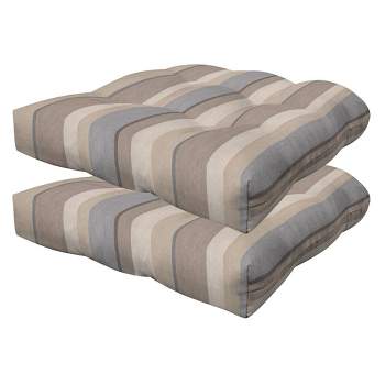 Honeycomb Outdoor Contoured Tufted Seat Cushion (2-Pack)