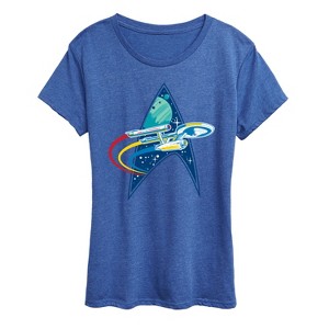 Women's - Star Trek - Enterprise Space Warp Short Sleeve Graphic T-Shirt - 1 of 4