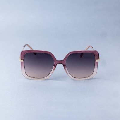 Women's Oversized Ombre Square Plastic and Metal Sunglasses - A New Day™ Pink