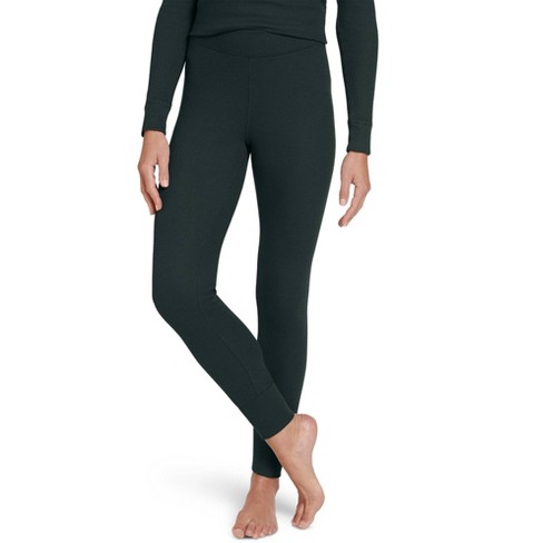 Warm Essentials By Cuddl Duds Women's Waffle Thermal Leggings - Graphite  Heather L : Target