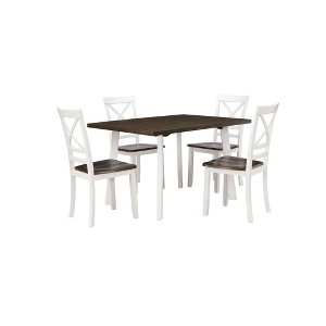 New Classic Furniture,Ivy Lane 5 Pc Dining Set, Table & 4 Chairs- Buttermilk - 1 of 4