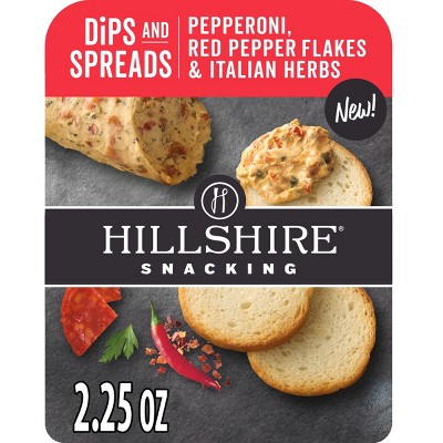 Hillshire Farms Pepperoni, Red Pepper & Italian Herbs Dip with Toasted Rounds - 2.25oz
