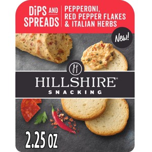 Hillshire Farms Pepperoni, Red Pepper & Italian Herbs Dip with Toasted Rounds - 2.25oz - 1 of 4