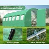 AMERLIFE 20x10x7 FT Greenhouse with Watering System, 12 Windows, Swing Door, Galvanized Frame, Green - 3 of 4