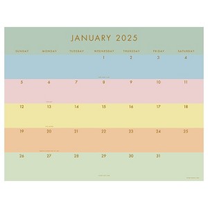 TF Publishing 2025 Desk Pad Calendar 17"x22" Super Striped: Large Monthly Planner & Desk Blotter for All Ages - 1 of 4