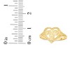 10k Yellow Gold 10.5mm Sweet 16 Openwork Heart Filigree Ring - 4 of 4