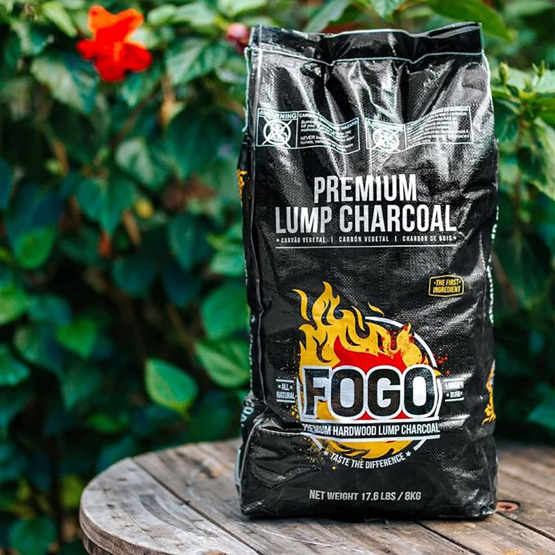 FOGO Premium Hardwood Lump Charcoal, Natural, Medium and Small Sized Lump Charcoal for Grilling and Smoking, Restaurant Quality, 2 of 4
