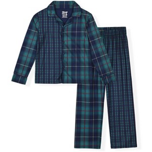 Sleep On It Boys Pajama 2-Piece Jersey Coat Set - 1 of 4