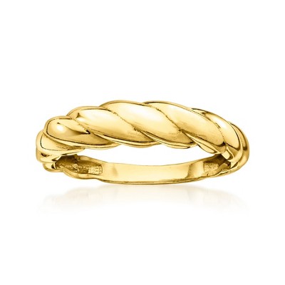 RS Pure by Ross-Simons 18kt Gold Vermeil Twisted Shrimp Ring