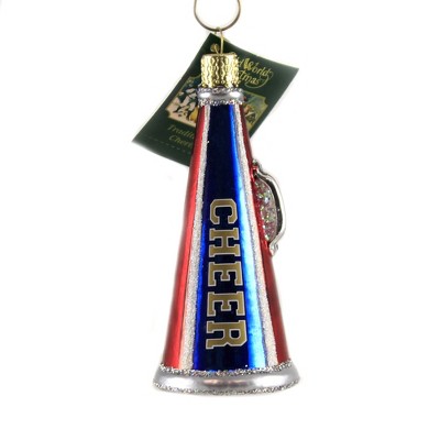 Old World Christmas 4.5 Inch Cheer Megaphone Sports Energy Tree Ornaments