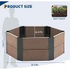 Hexagon Raised Garden Bed Kit,Wood Look Planter Box for Indoor & Outdoor Use,Deep Large Herb&Vegetable Grow Bed for Patio, Balcony,Yard - 2 of 4