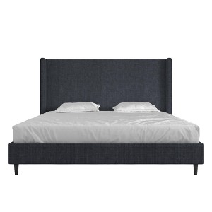 RealRooms Evie Upholstered Wingback Bed - 1 of 4